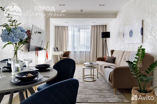 

1-к. квартира в апарт-отеле, 50 м², 2 кровати