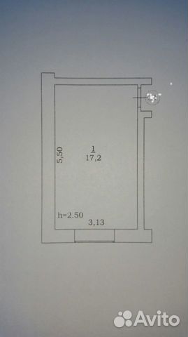 Комната 17.2 м² в 1-к, 3/5 эт.