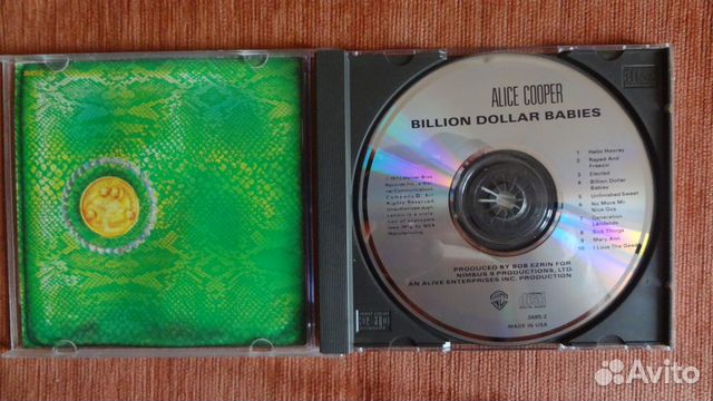 CD alice cooper Bilion Dollar Babies CD alice cooper Bilion Dollar Babies
