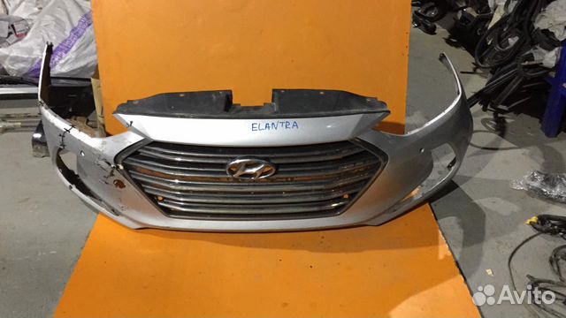 Бампер передний на Hyundai Elantra