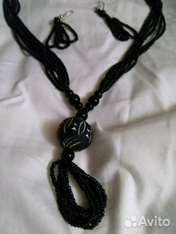 Бусы и сережки ручной работы. Африка Бусы и сережки ручной работы. Африка