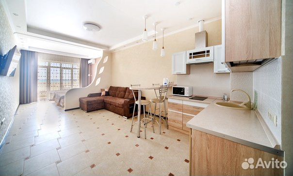 

1-к. квартира, 45 м², 2 кровати