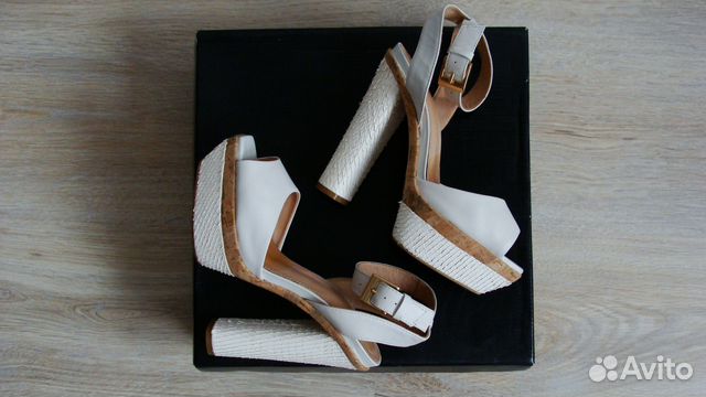Босоножки белые, нат. кожа, ASOS, 37р Босоножки белые, нат. кожа, ASOS, 37р