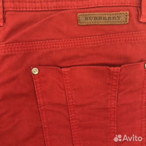 Джинсы красные, Burberry Джинсы красные, Burberry