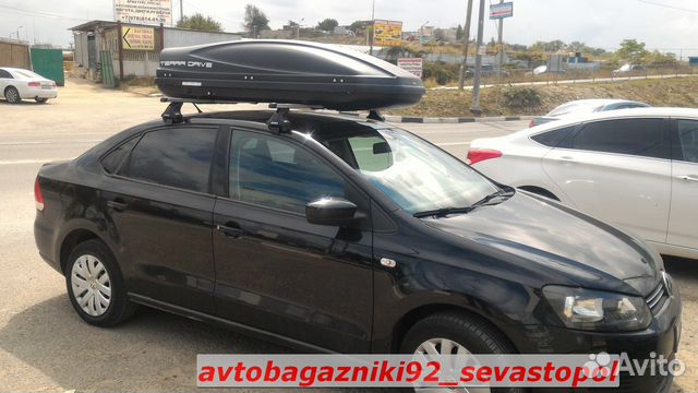 Автобокс (багажник ) на крышу Volkswagen Polo