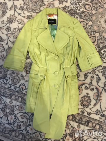 Плащ кожаный короткий Плащ кожаный короткий