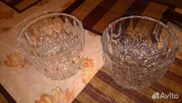 Салатники хрустальные,стеклянный кувшин и стаканы