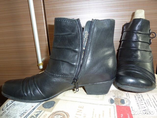 Ботиночки remonte,37, новые, нат кожа+шерсть