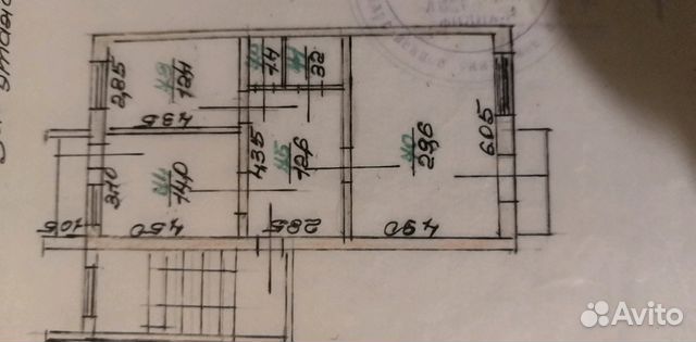 2-к квартира, 73 м², 5/5 эт.