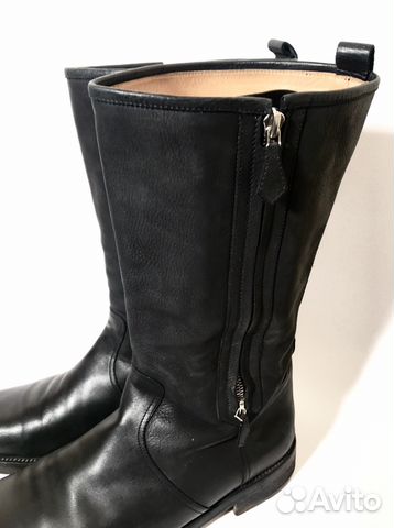 Сапоги Hermes, размер 43,5. Чёрные. Оригинал