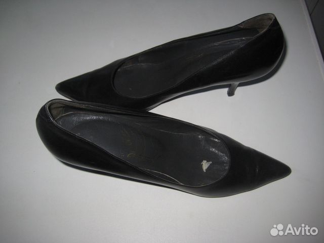 Туфли женские кожаные, чёрные Туфли женские кожаные, чёрные