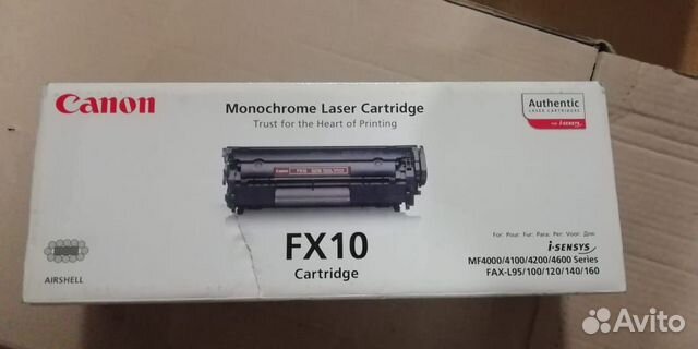Картриджи:Canon FX10