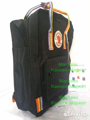 Рюкзак Kanken Rainbow. Black. Магазин Рюкзак Kanken Rainbow. Black. Магазин