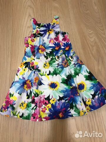 Платье Ralph Lauren на 4-5 лет, шлепки 27-28 Платье Ralph Lauren на 4-5 лет, шлепки 27-28