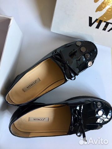 Лоферы женские Vitacci, 36р, натуральный лак