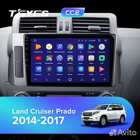 Магнитола Toyota Prado 150 13-17 3/32 Android 10