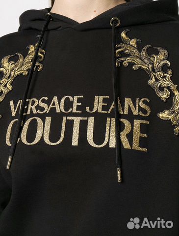 Удлиненное худи Versace Jeans Couture