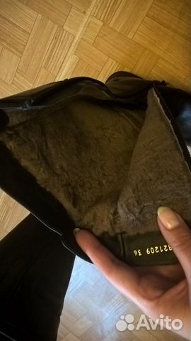 Зимние высокие сапоги натуральном меху новые