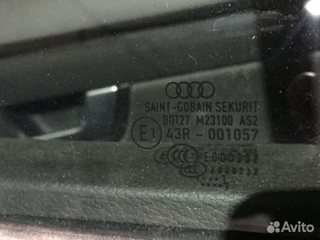 Стекло задней правой двери Audi A4 b6 b7