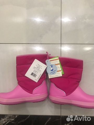 Сапоги для девочки crocs