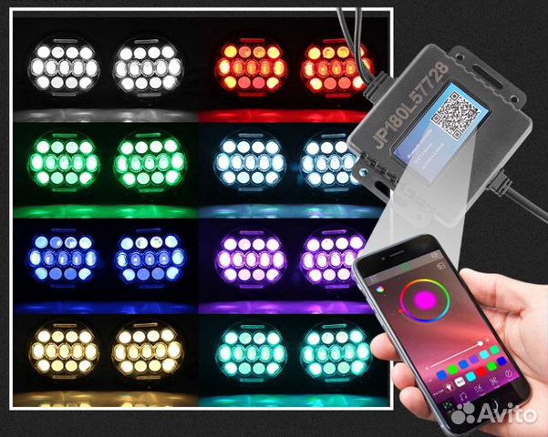 Светодиодные LED фары на Нива УАЗ Светодиодные LED фары на Нива УАЗ
