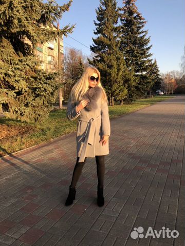 Пальто зимнее с мехом