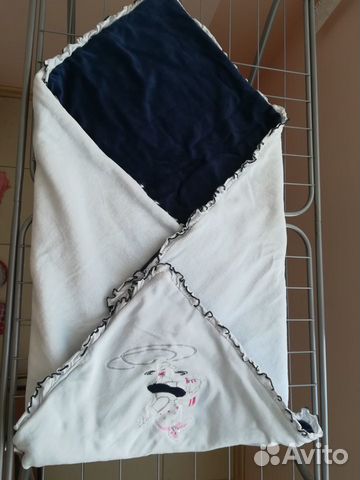 Велюровое одеяло/ плед FS Baby двустороннее