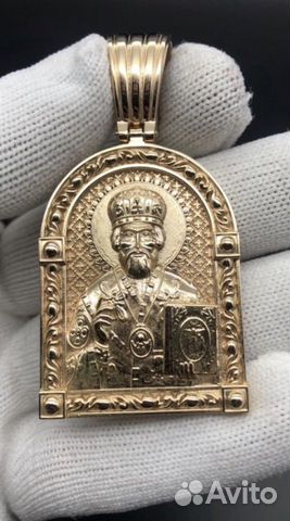 Золотая Икона Николая Чудотворца Золотая Икона Николая Чудотворца
