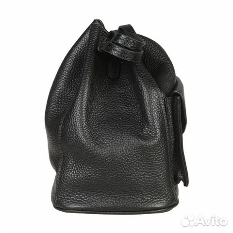 Кожаная сумка-кисет Sergio Belotti 536 black Кожаная сумка-кисет Sergio Belotti 536 black