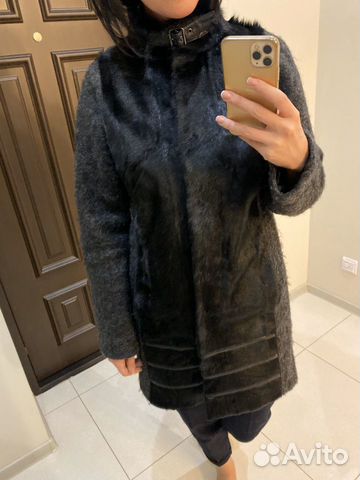 Пальто с мехом козлика Пальто с мехом козлика