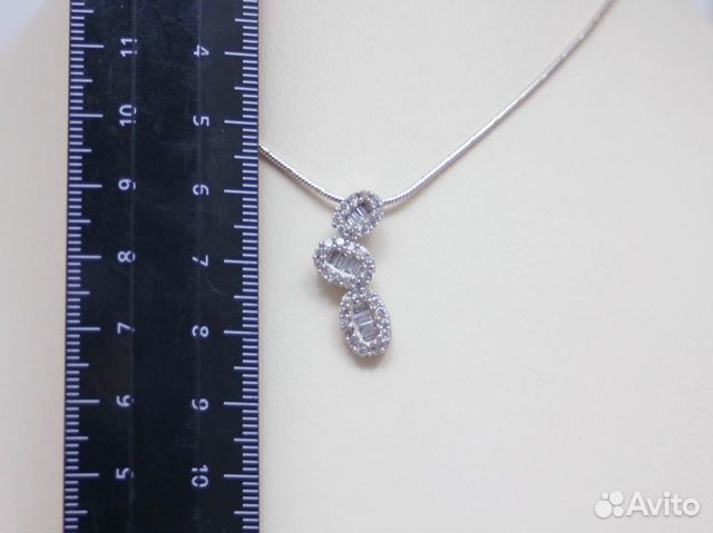 Серебряный кулон С цирконом 2,30 грамм