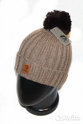 Мужская шапка -Diesel- brown beige новая Мужская шапка -Diesel- brown beige новая