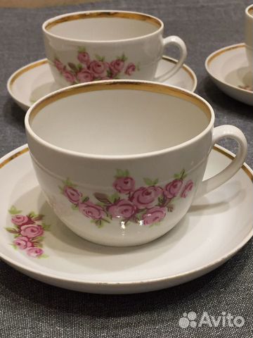 Чашки с блюдцами СССР