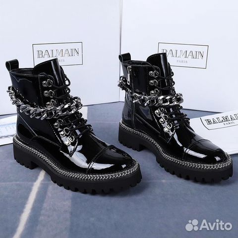 Ботинки женские кожа balmain Ботинки женские кожа balmain