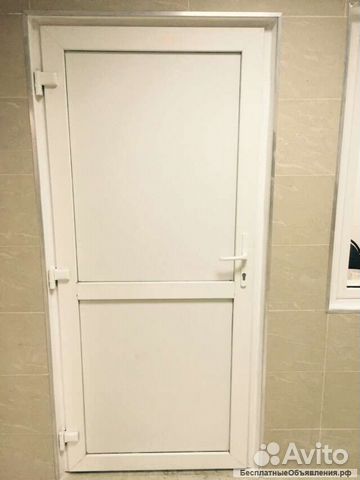 Дверь пвх 850*2050 мм. (заполнение сэндвич 24 мм.)