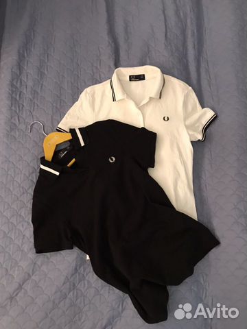 Fred Perry поло / polo белая и чёрная новые S Fred Perry поло / polo белая и чёрная новые S