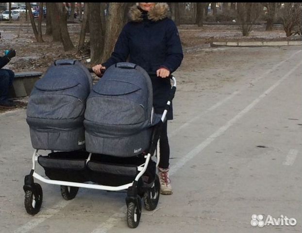 Коляска для двойни Teddy Fenix Duo (2в1)