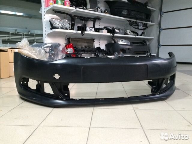 Бампер передний Фольксваген Поло седан 2009