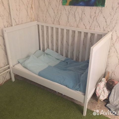 Кроватка икеа для новорождённых сундвик