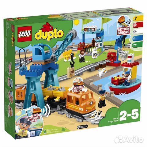 Конструктор lego duplo Town Грузовой поезд (10875) Конструктор lego duplo Town Грузовой поезд (10875)
