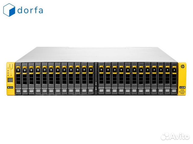 HPE 3PAR 7400 2-node (8x400Gb SSD + 16x900Gb SAS)