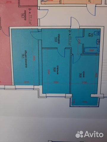 2-к квартира, 70 м², 5/6 эт. 2-к квартира, 70 м², 5/6 эт.