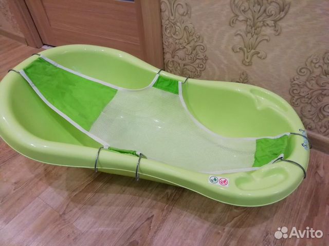 Детская ванночка + шезлонг для купания