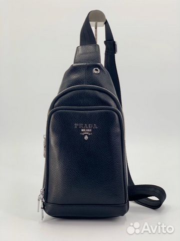 Новая мужская сумка через плечо кожа Prada #2 Новая мужская сумка через плечо кожа Prada #2