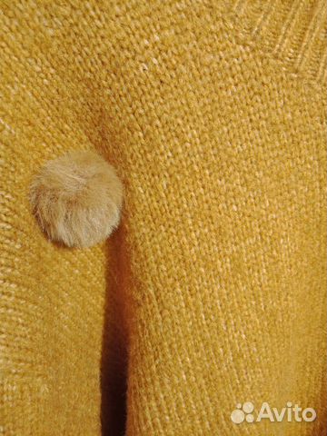 Новый горчичный свитер Zara oversize