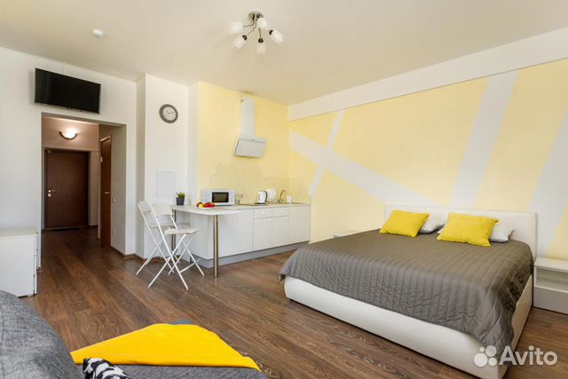 

Квартира-студия, 34 м², 2 кровати