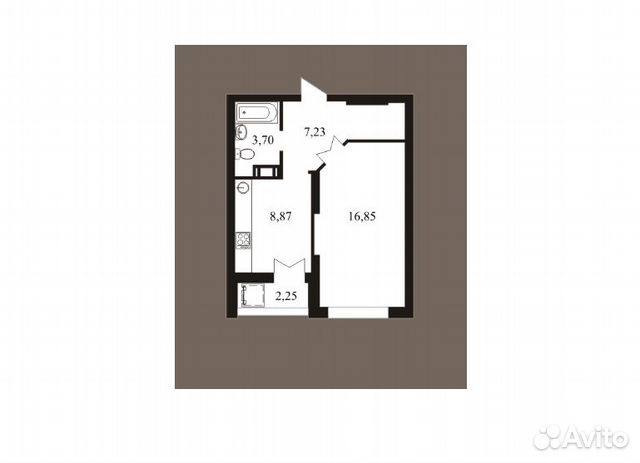 1-к квартира, 38.9 м², 10/25 эт.