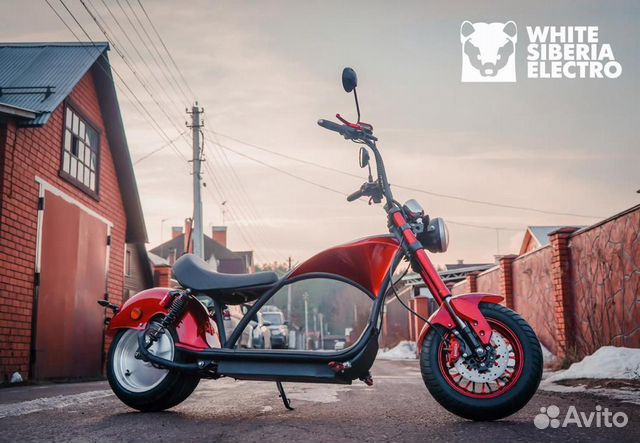 Электросамокат White Siberia Wild Wheel 3000W RED Электросамокат White Siberia Wild Wheel 3000W RED