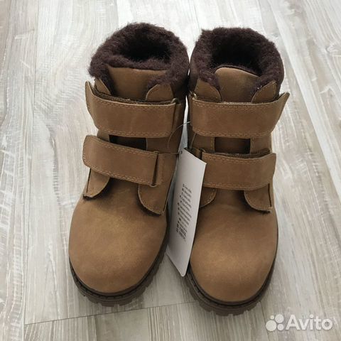 Новые утеплённые ботинки весна-осень р31