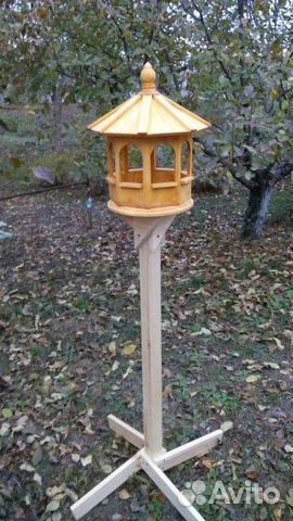 Деревянная кормушка для птиц купить на Зозу.ру - фотография № 1
